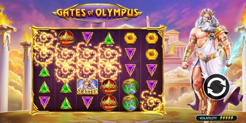 Giao diện Gate of Olympus cổ điển nổ Jackpot hoành tráng